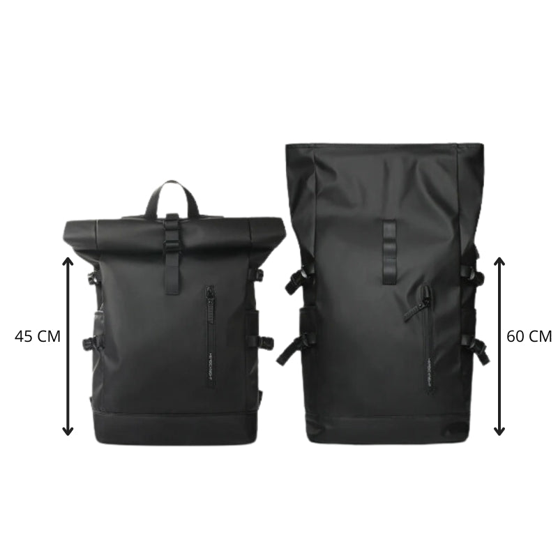 Water-Resistant Roll Top Backpack