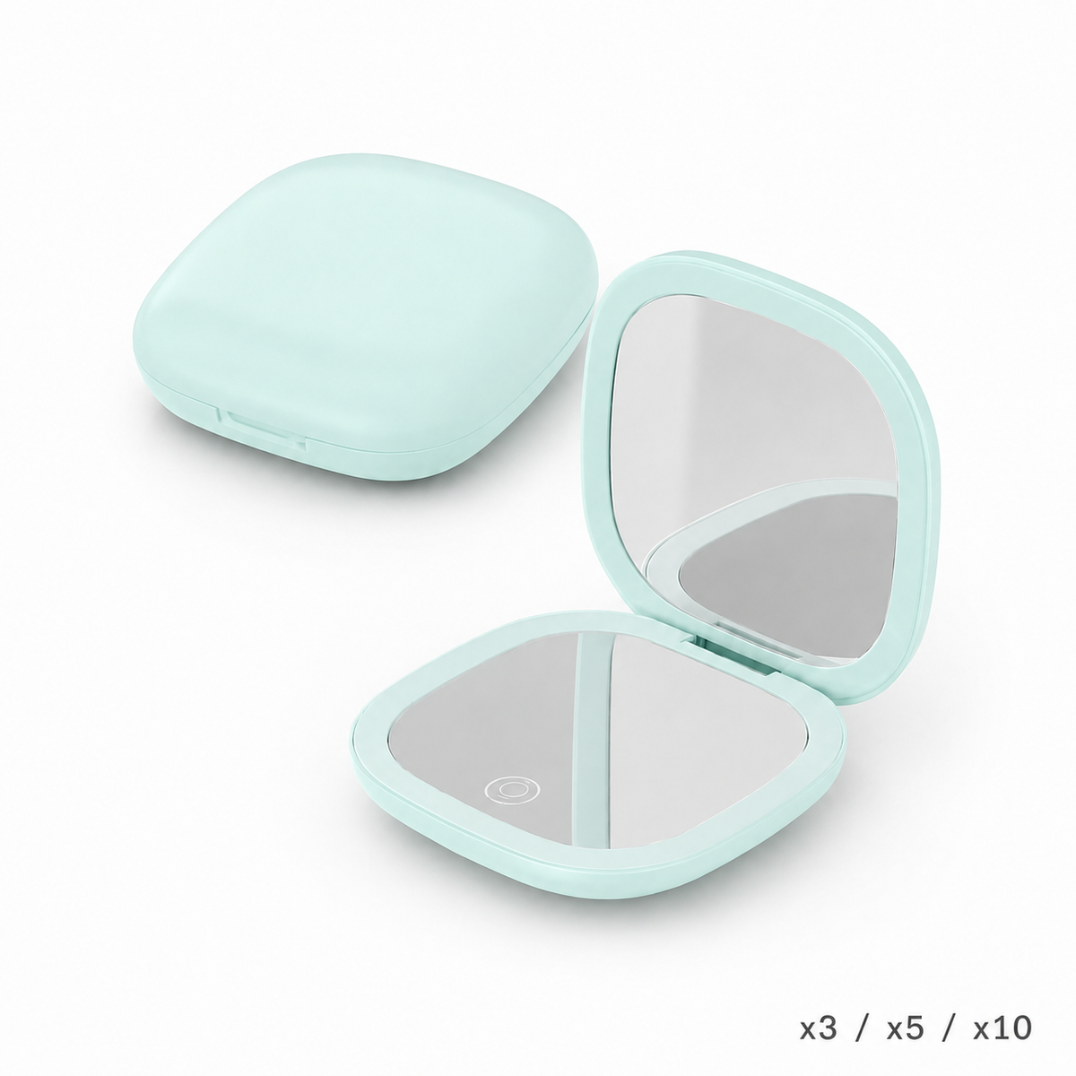 Pocket Magnifying Mirror with LED