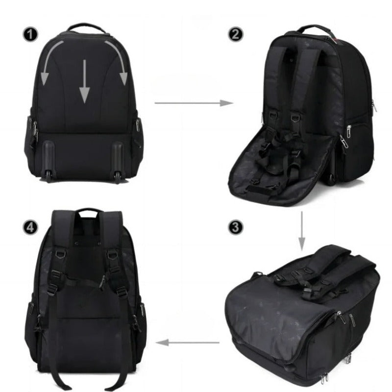 Rolling Backpack Suitcase