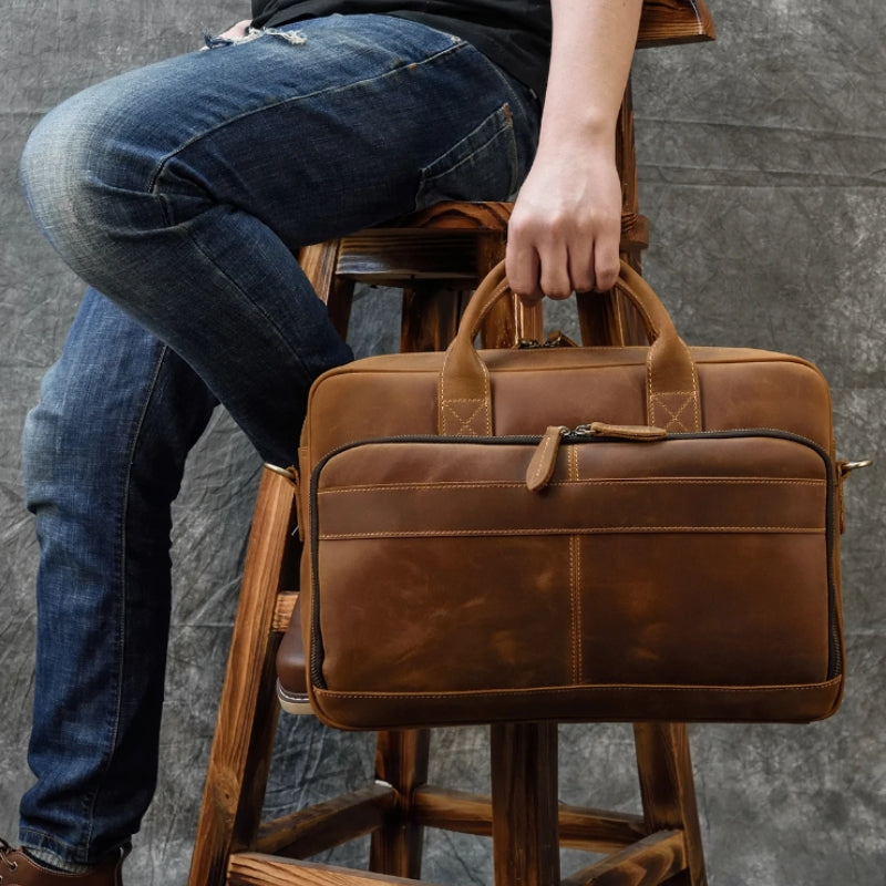 Men's Leather Laptop Bag