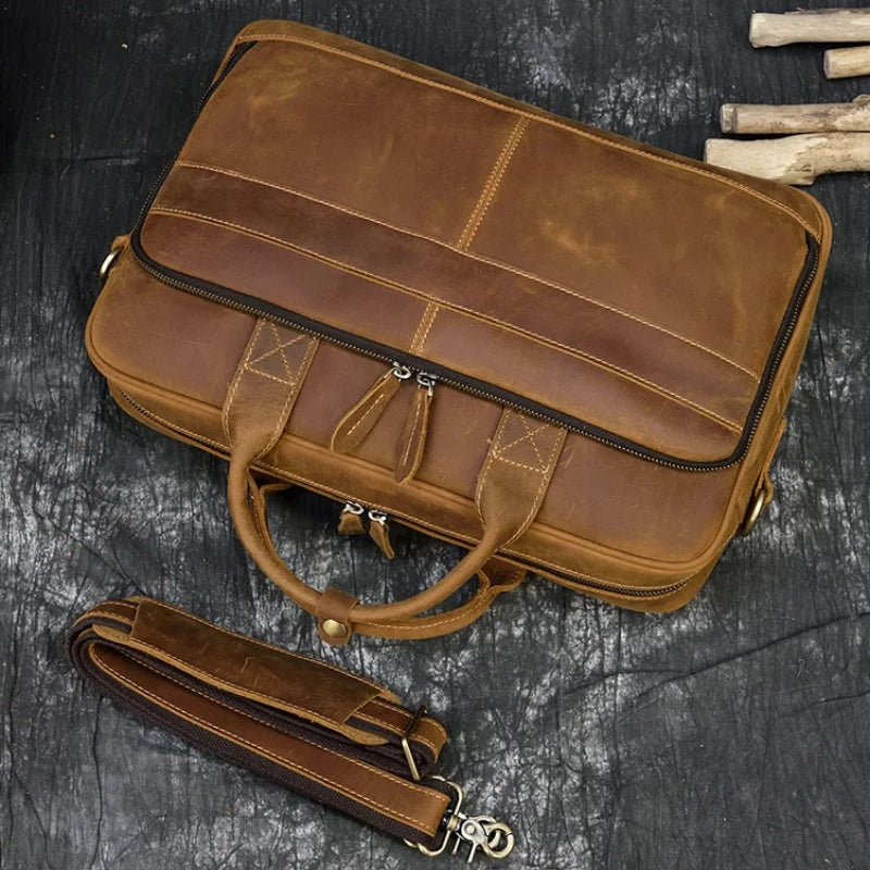 Men's Leather Laptop Bag