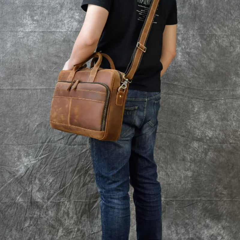 Men's Leather Laptop Bag