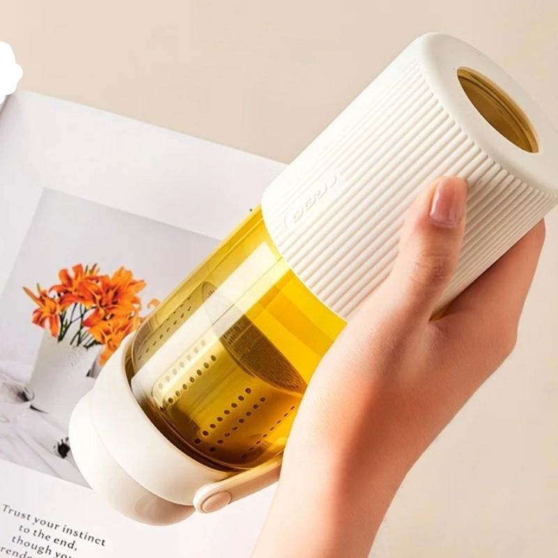 Glass Infuser Water Bottle
