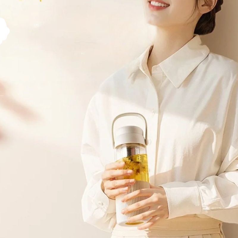 Glass Infuser Water Bottle