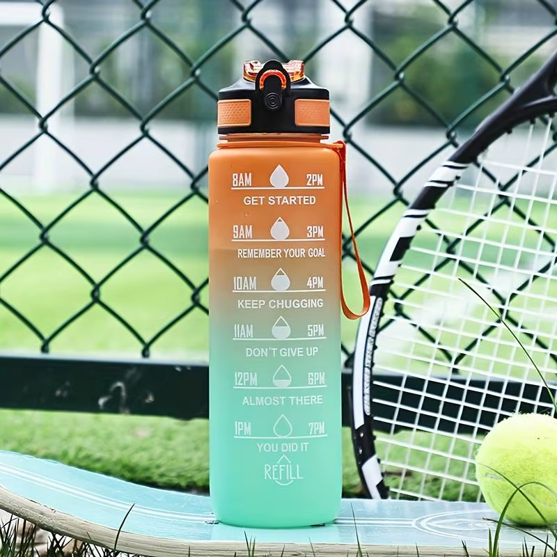 Water Bottle with Straw