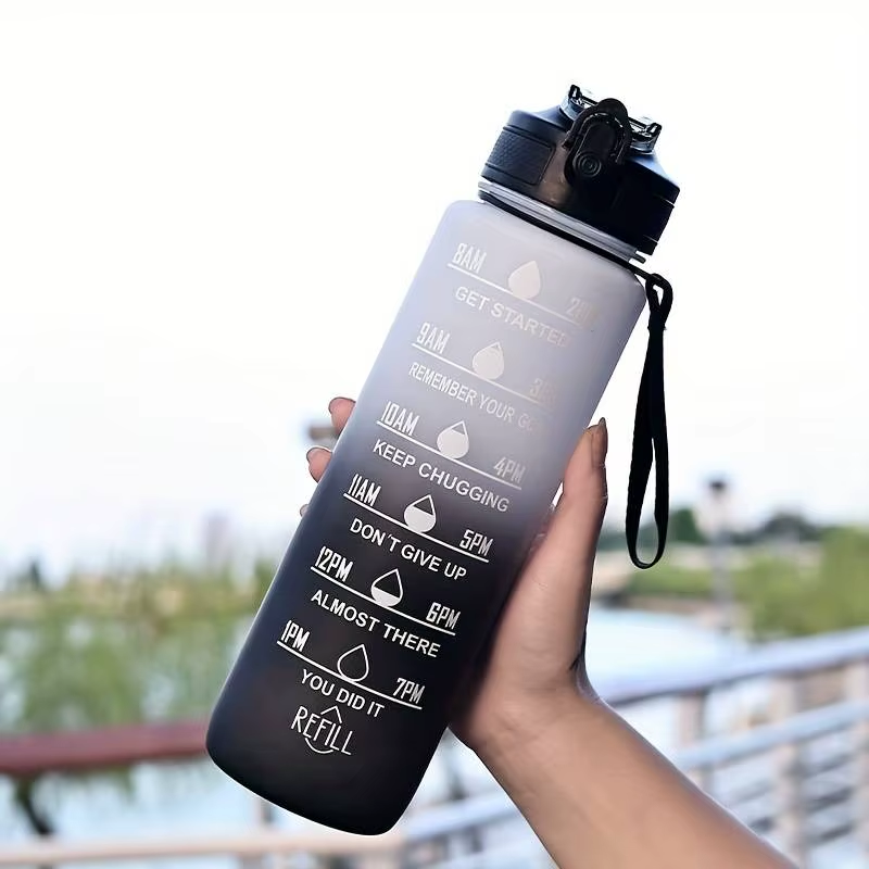 Water Bottle with Straw