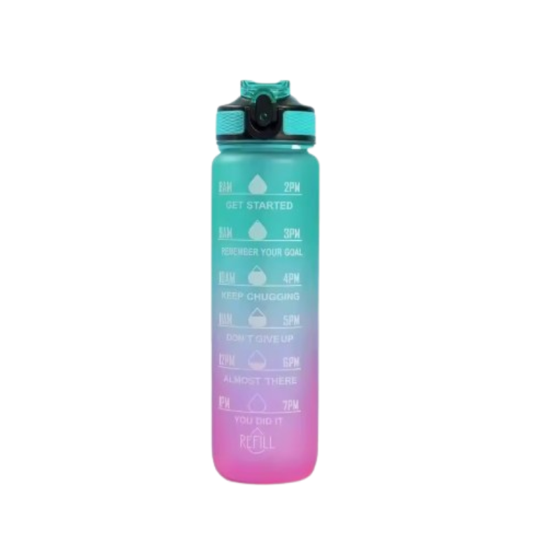 Water Bottle with Straw