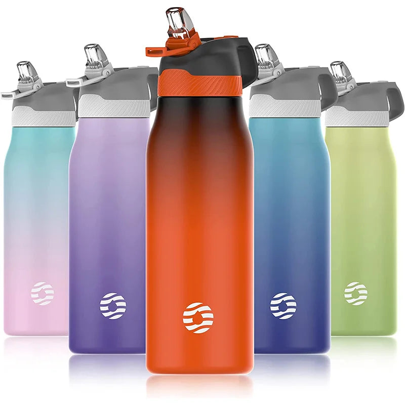 Adult Water Bottle with Straw