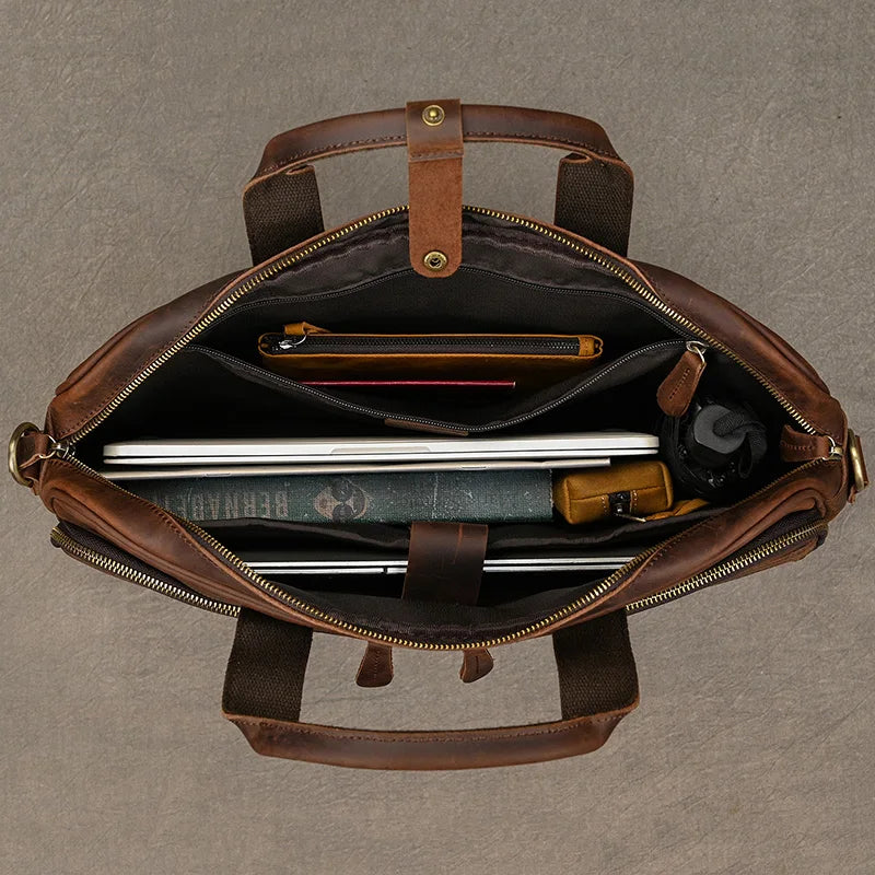 Men's Leather Laptop Bag