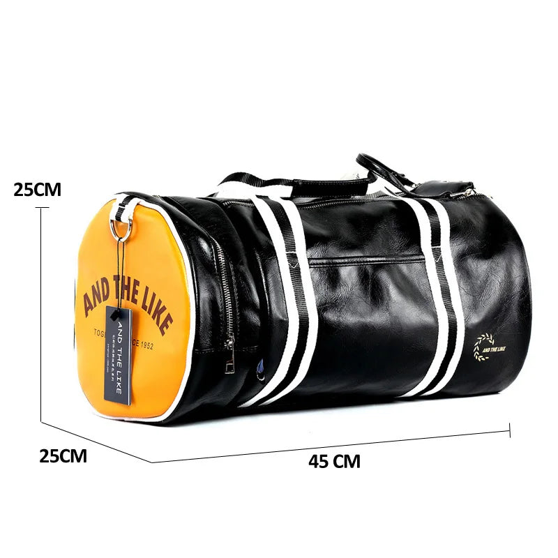 Vintage Men's PU Sports Bag