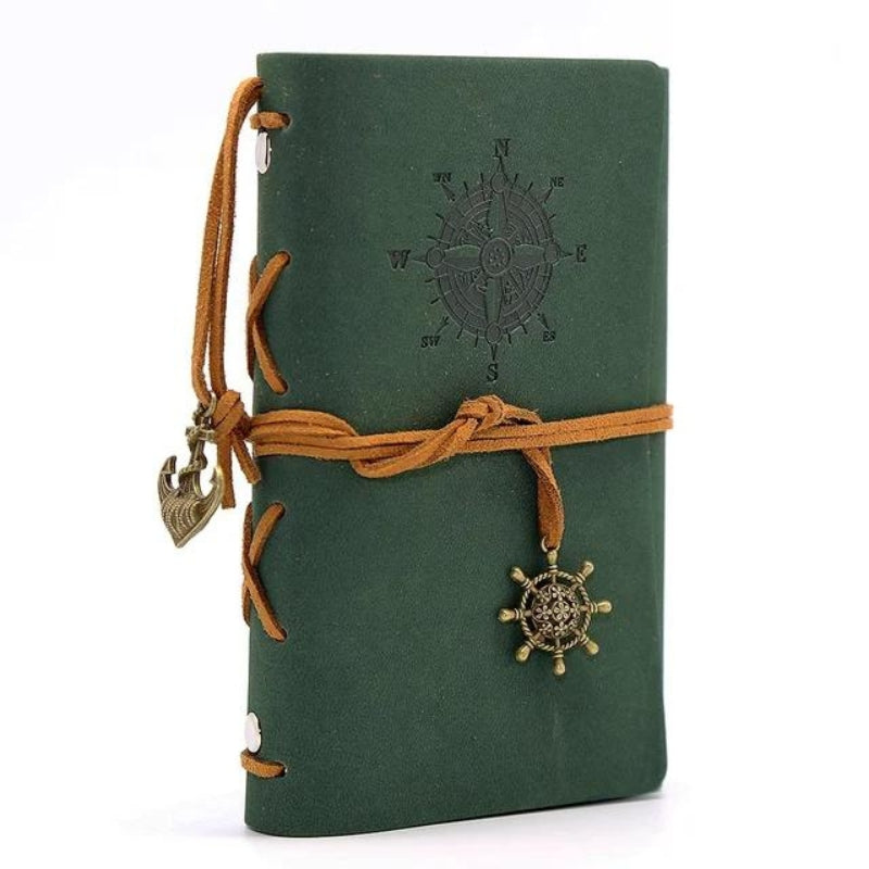 carnet de voyage en cuir rechargeable