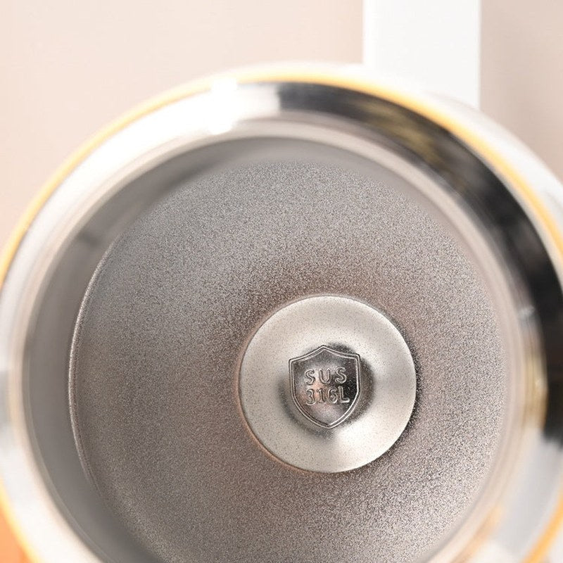 Gourde inox enfant, gros plan intérieur acier inoxydable