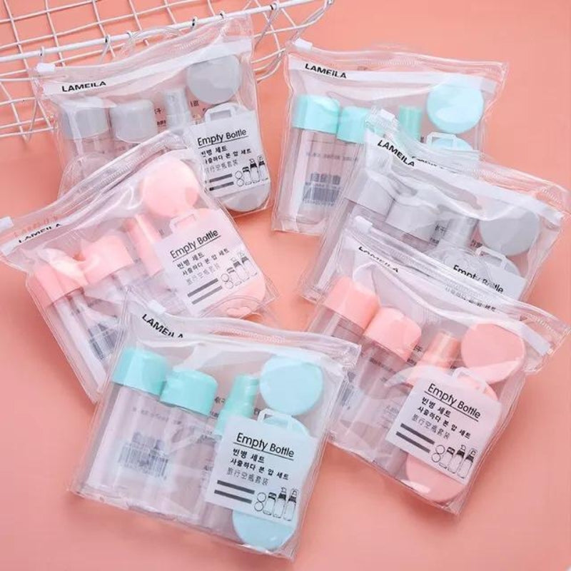 trousse de voyage flacons vides