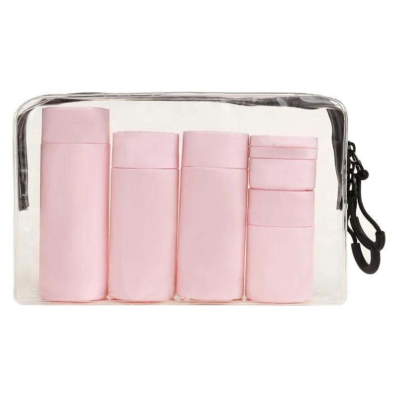 airplane travel bottle kit - Pink