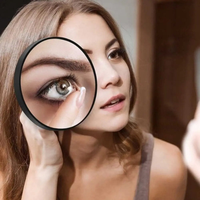miroir de poche grossissant x10