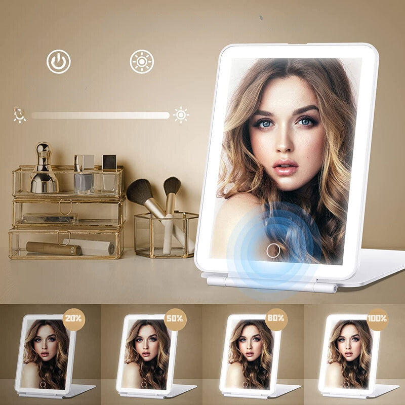 led mirror portable
