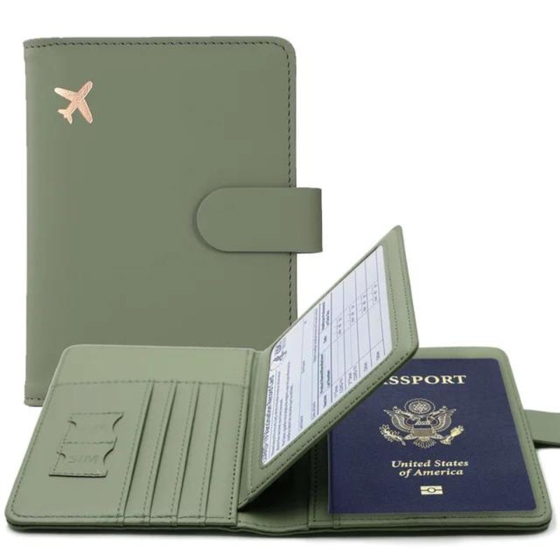 porte passeport en cuir