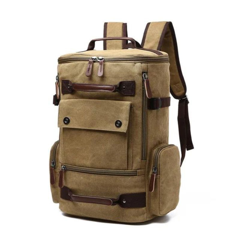 sac a dos kaki vintage