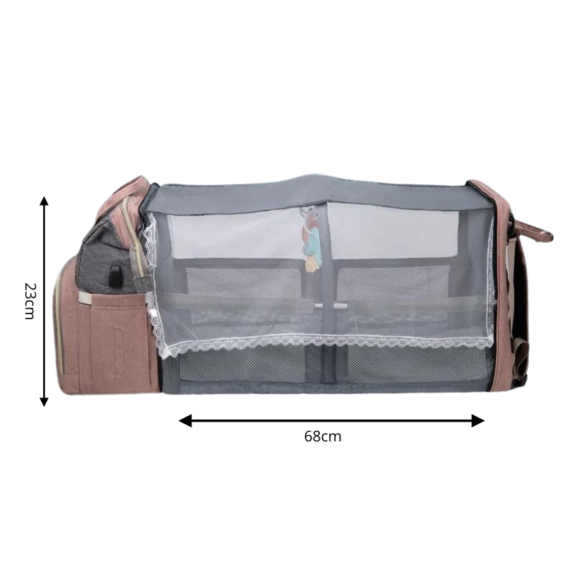 Baby Diaper Bag with Bed