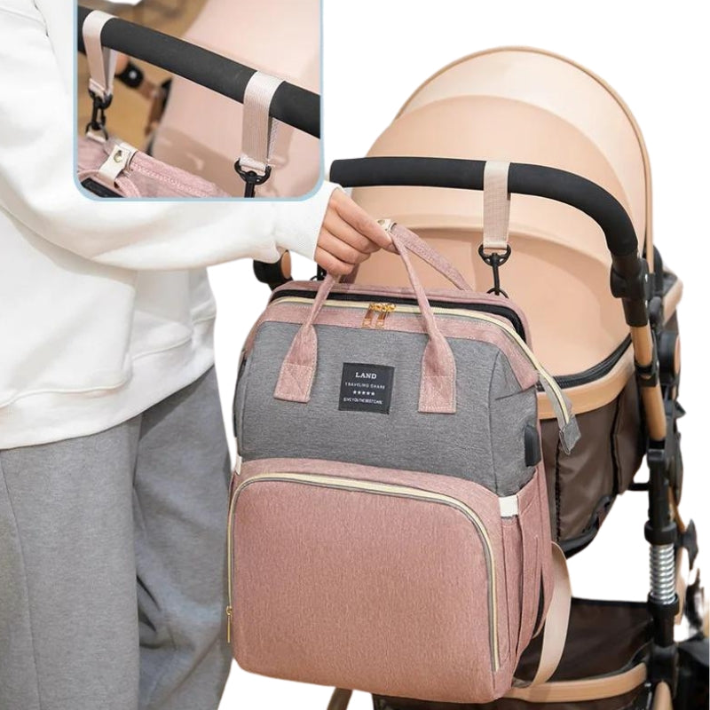 Baby Diaper Bag with Bed