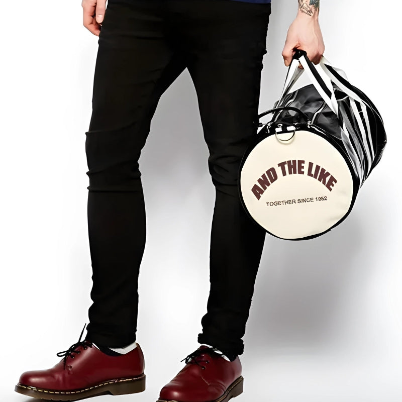 Vintage Men's PU Sports Bag
