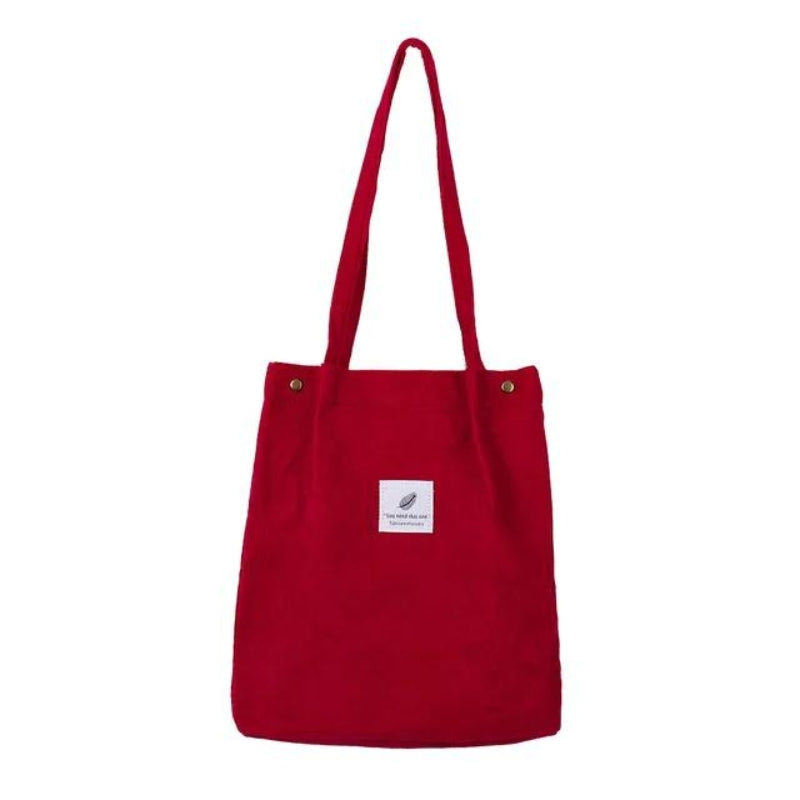 tote bag rouge tissu