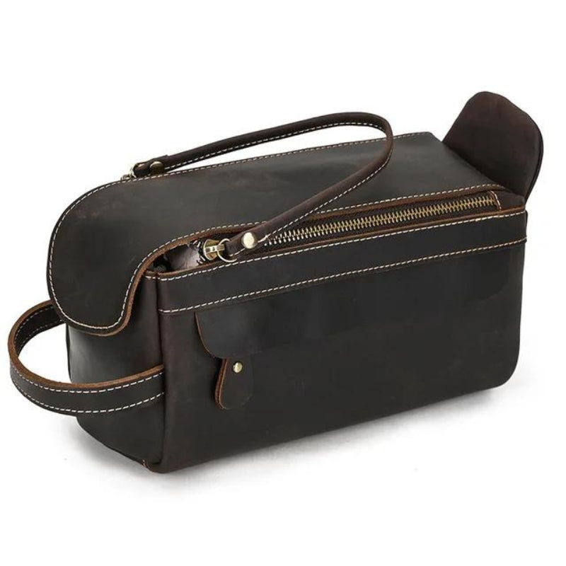 trousse en cuir pour voyage